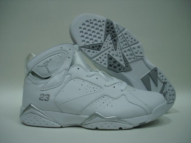 Air Jordan 7 All White Shoes