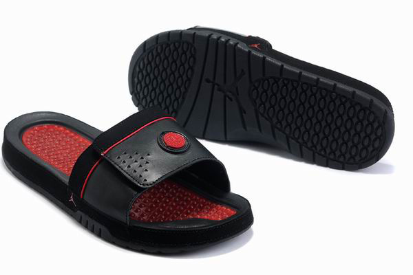 Air Jordan 9 Slipper Black Red - Click Image to Close