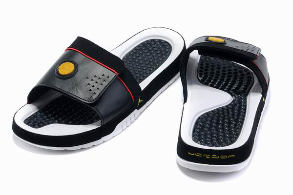 Air Jordan 9 Slipper White Black Yellow