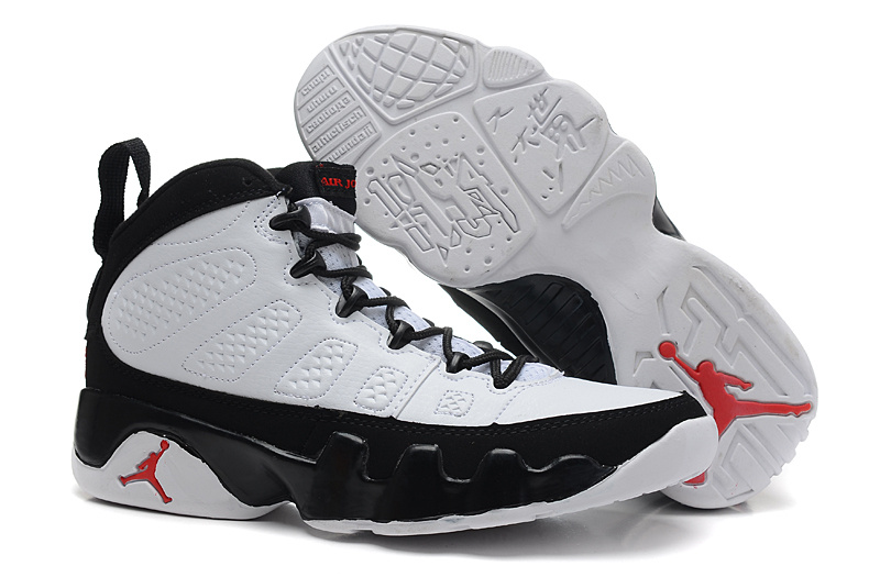 Air Jordan 9 White Black For Women