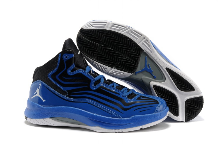 Air Jordan Aero Mania Black Blue Black White Shoes - Click Image to Close