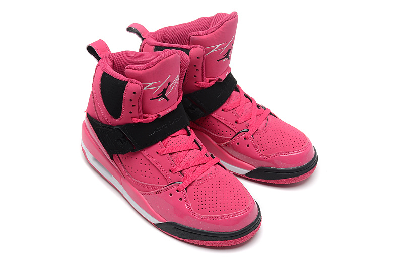 New Arrival Jordan Flight 45 Pink Black Shoes547769 601 - Click Image to Close