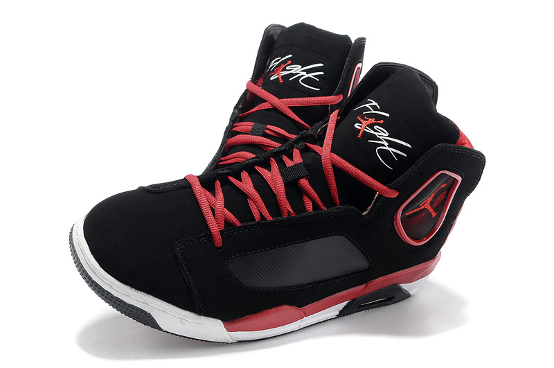 Air Jordan Flight Luminary Black Red White Shoes - Click Image to Close