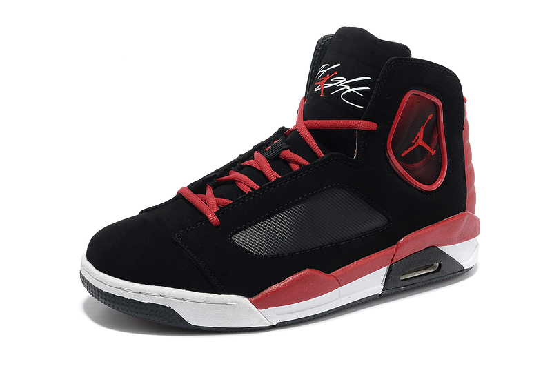 Air Jordan Flight Luminary Black Red White Shoes - Click Image to Close