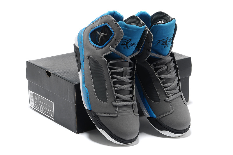 Air Jordan Flight Luminary Grey Blue Shoes - Click Image to Close