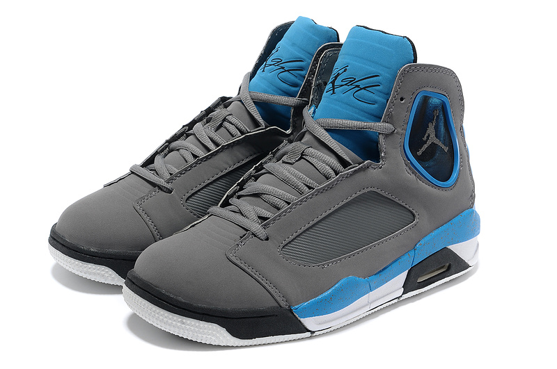 Air Jordan Flight Luminary Grey Blue Shoes - Click Image to Close