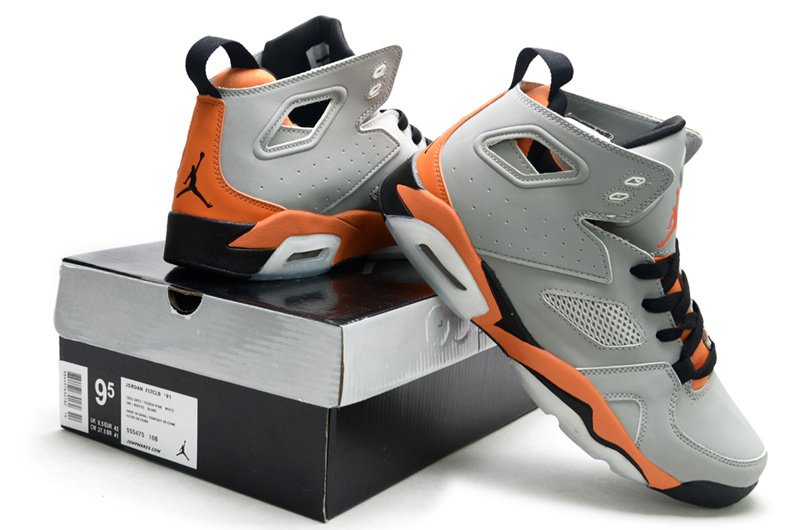 2013 Air Jordan Fltclb 911 Black Grey Orange Shoes - Click Image to Close