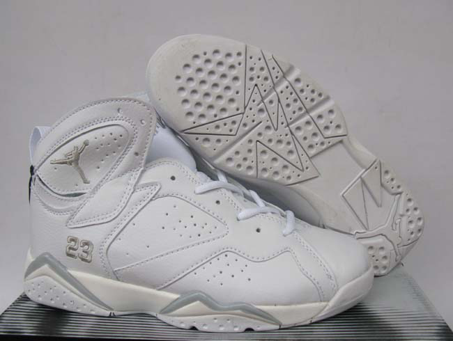 Jordan 7 Retro All White Shoes - Click Image to Close