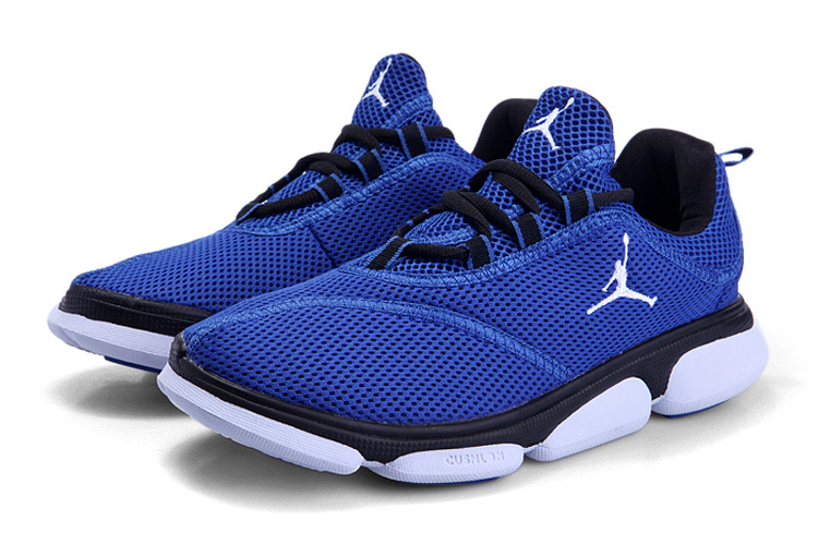 Women's Air Jordan Running Shoes Blue White - Click Image to Close