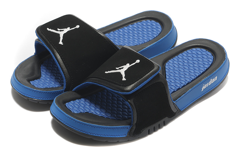 jordan slippers blue