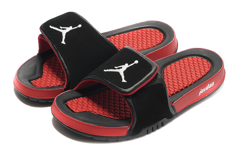 jordan slippers red