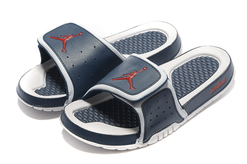 Air Jordan Slipper Blue White - Click Image to Close