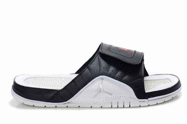 Air Jordan Slipper White Black Red - Click Image to Close