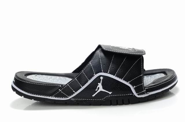 Air Jordan Slipper White Black White - Click Image to Close