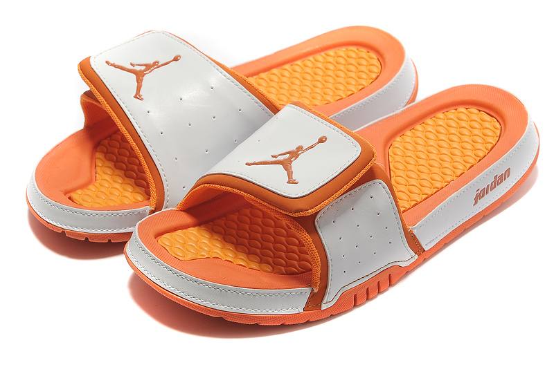 Air Jordan Slipper White Orange