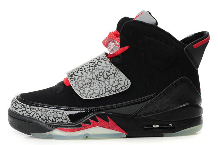 Real Air Jordan Son Of Mars Black Grey Red - Click Image to Close