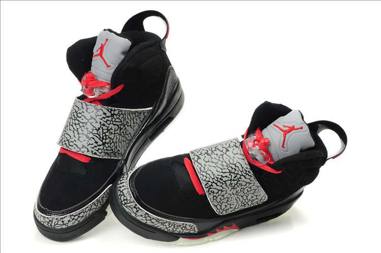 Real Air Jordan Son Of Mars Black Grey Red - Click Image to Close