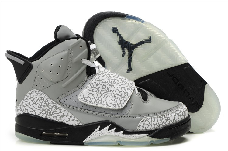 Real Air Jordan Son Of Mars Grey Black - Click Image to Close