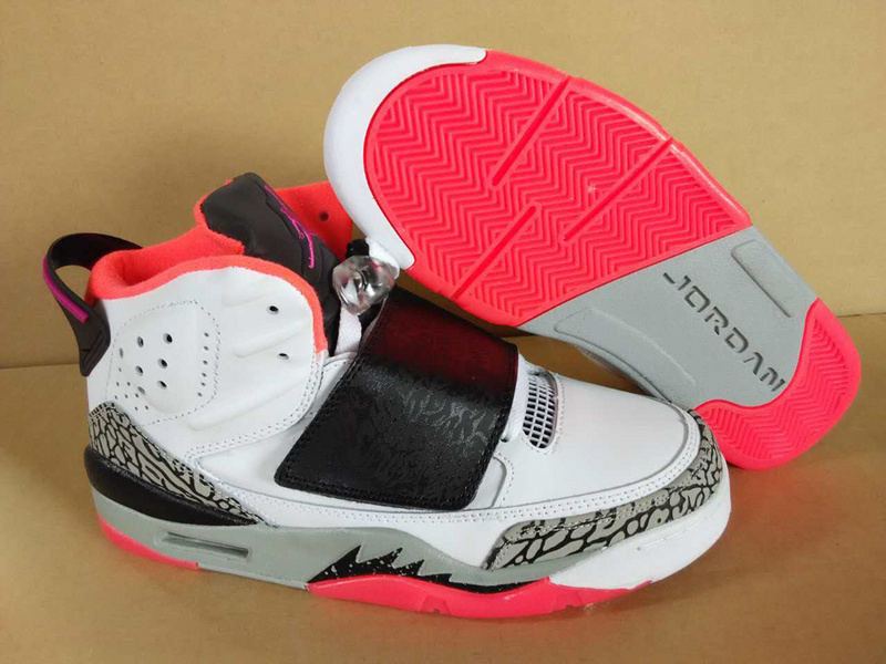 Air Jordan Son of Mars White Grey Red Shoes - Click Image to Close