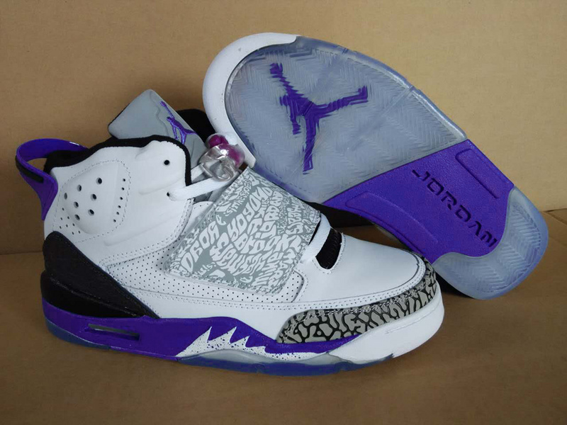 Air Jordan Son of Mars White Purple Shoes
