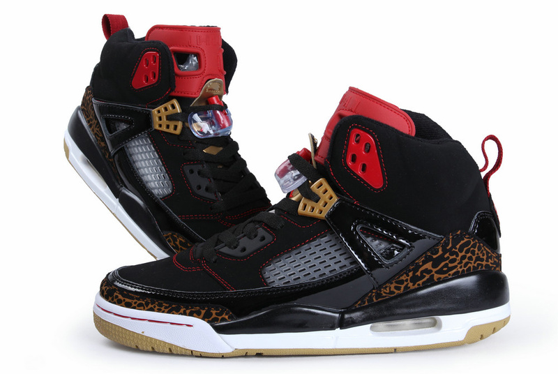 Air Jordan Spizike Black White Gold Shoes