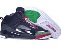 Air Jordan Spizike Black Varsity Red Classic Green Shoes - Click Image to Close