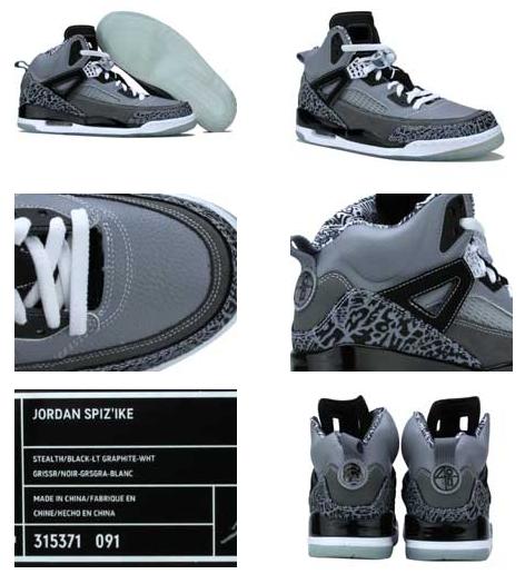 Air Jordan Spizike Stealth Black Lt Graphite White Shoes