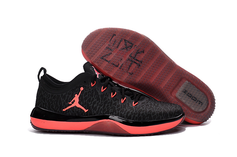 Air Jordan Training Shoes 1 Low Black Red - Click Image to Close