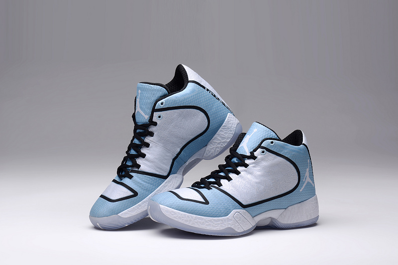 Women Air Jordan 29 White Baby Blue Black