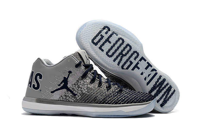 Air Jordan XXXI Low George Town Grey Black Shoes - Click Image to Close