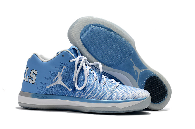 Air Jordan XXXI Low North Carolina Blue Shoes - Click Image to Close