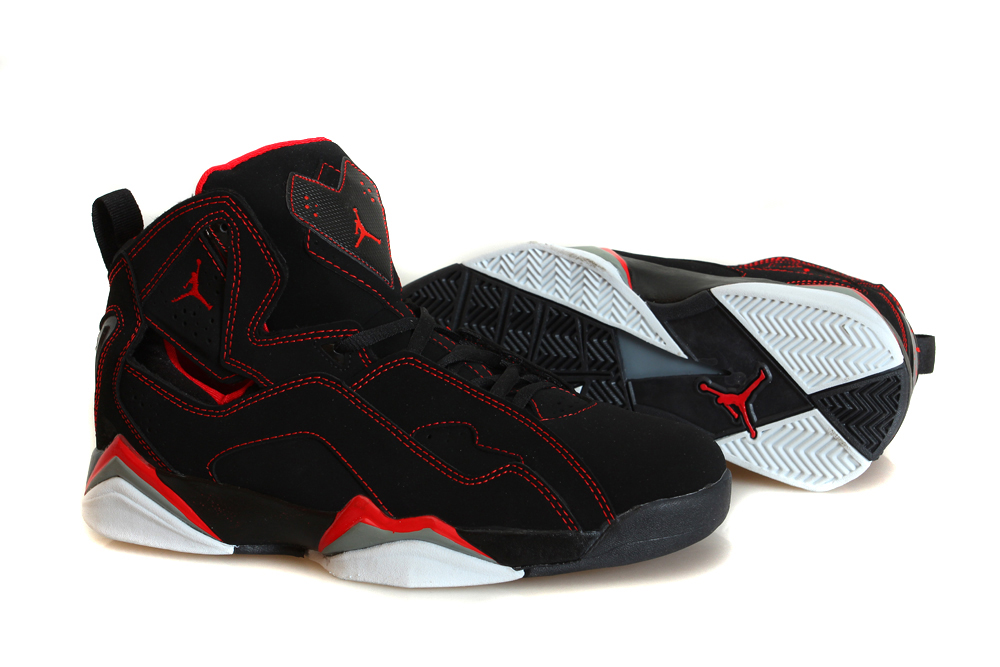 Air True Flight Black Red Basektball Shoes - Click Image to Close