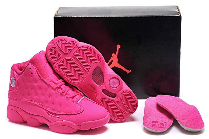 All Pink Air Jordan 13 Shoes For Women