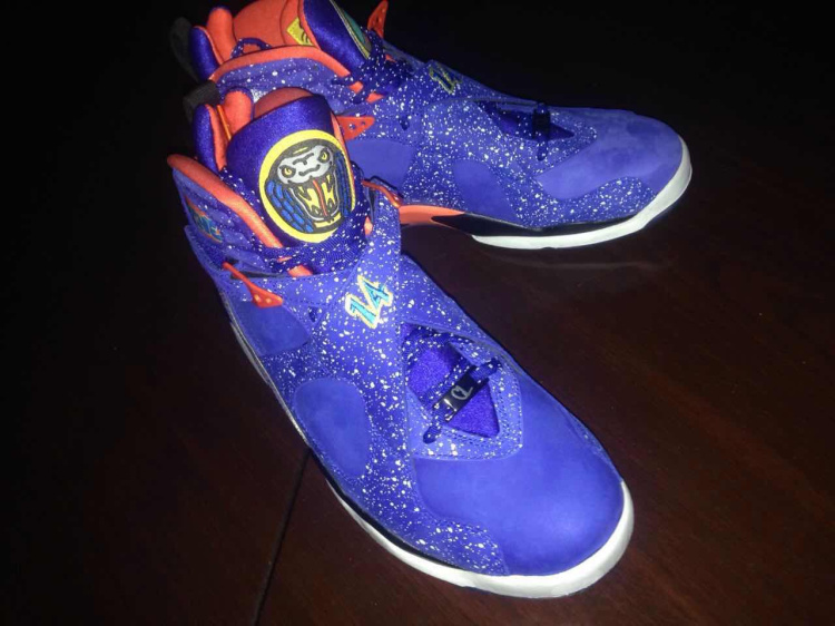 Amazing Air Jordan 8 Doernbecher Blue Red Shoes