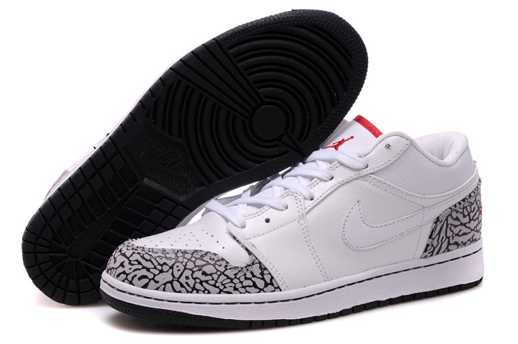 Cheetah Print Air Jordan 1 Low White Red