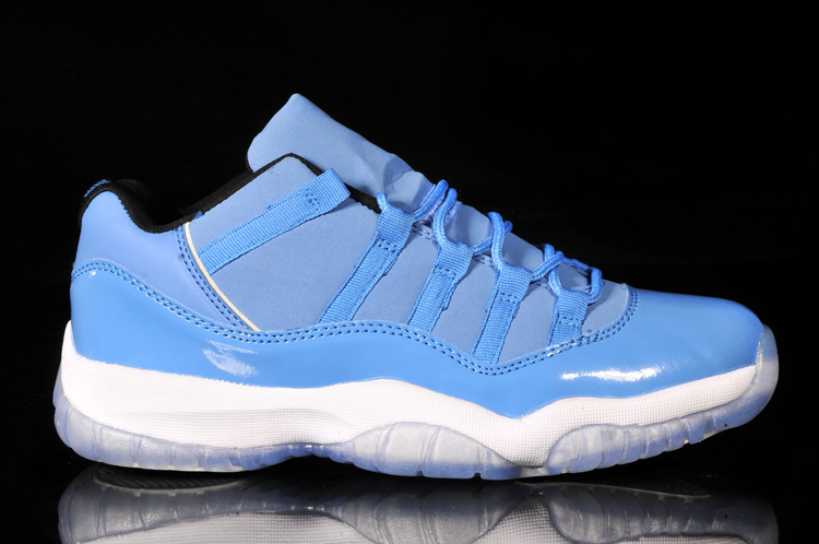 Classic Air Jordan 11 Low Reissue Blue White Shoes