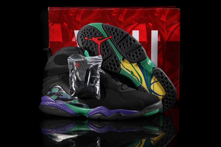 jordan 8 black and green