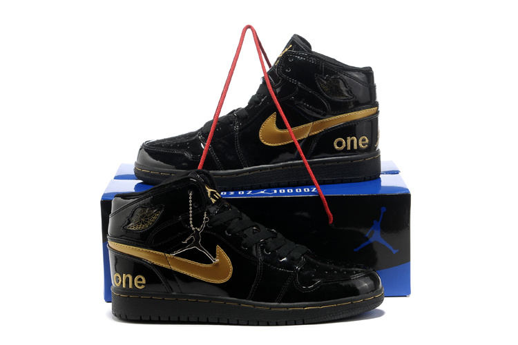 Hardcover Air Jordan 1 All Black Shoes - Click Image to Close