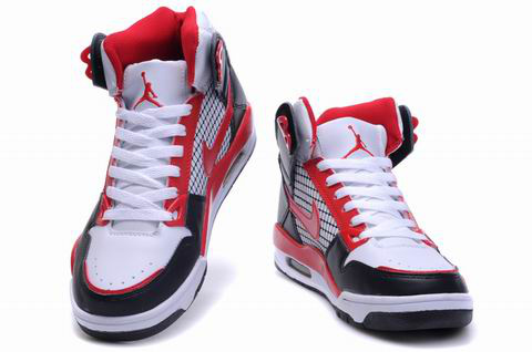 High Heel Air Jordan 4 Black White Red Shoes