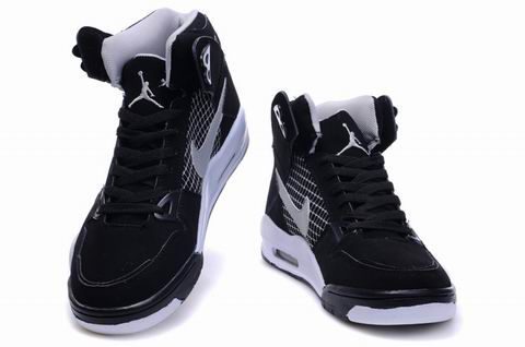 High Heel Air Jordan 4 Black White Shoes