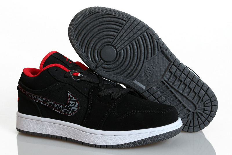 Jordan 1 Low Black White For Women - Click Image to Close