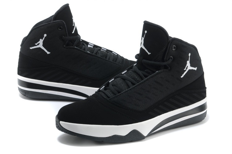 black and white jordan trainers