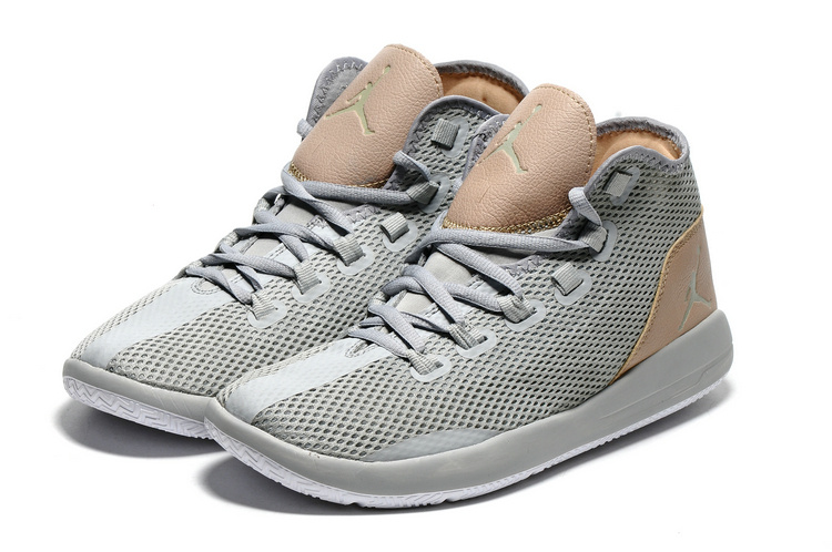 Jordan Reveal Grey Brown Shoes - Click Image to Close