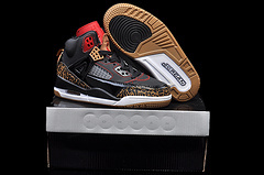 Kids Air Jordan Spizike 3.5 Black Brown Shoes