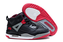 Kids Air Jordan Spizike 3.5 Black Grey Red Shoes