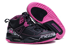 Kids Air Jordan Spizike 3.5 Black Pink Shoes - Click Image to Close