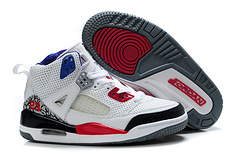 Kids Air Jordan Spizike 3.5 White Red Black Shoes - Click Image to Close