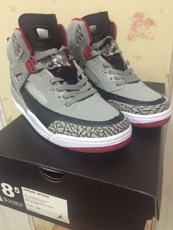 Latest Jordan 3.5 Grey Black Red Shoes