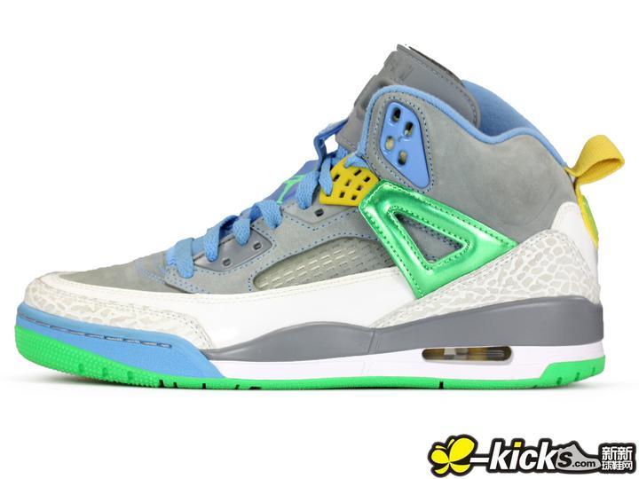 Latest Jordan 3.5 Grey Blue Green Yellow Shoes