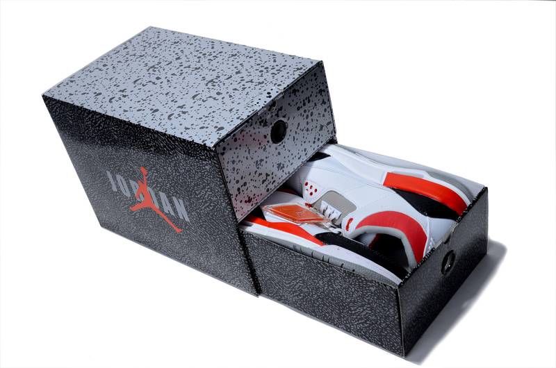 Limited Combine White Red Air Jordan 3&4 Shoes